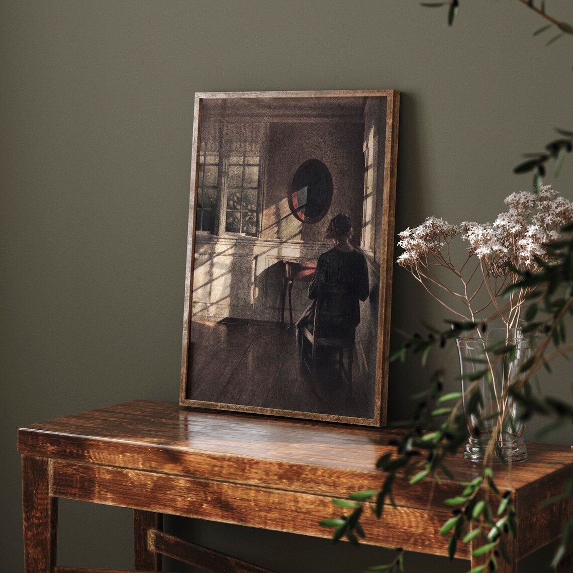 Vintage Woman Painting Art Print, French Country Portrait - Image 3