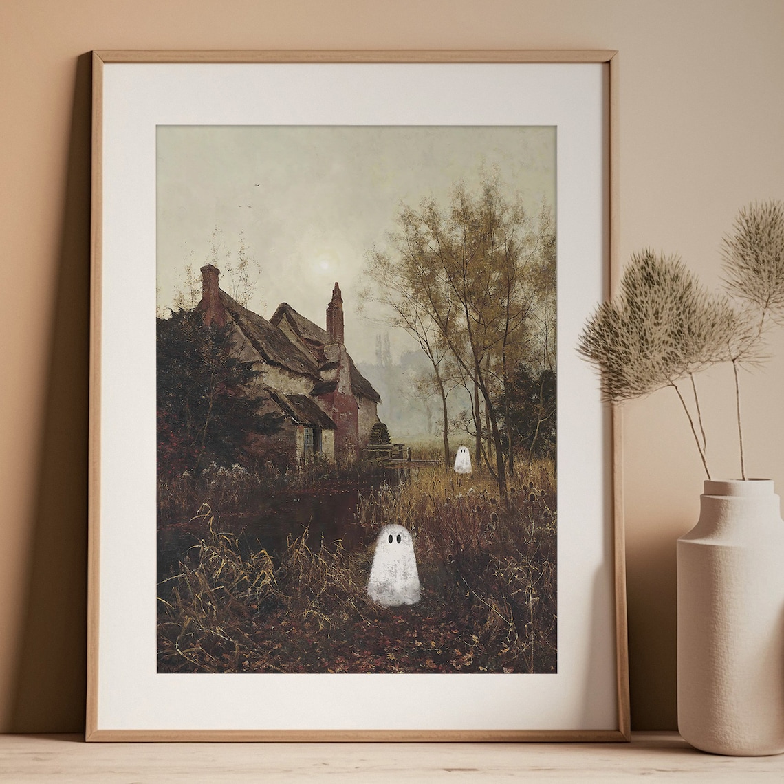 Vintage Cute Halloween Prints, Spooky Autumn Gallery Set - Image 3