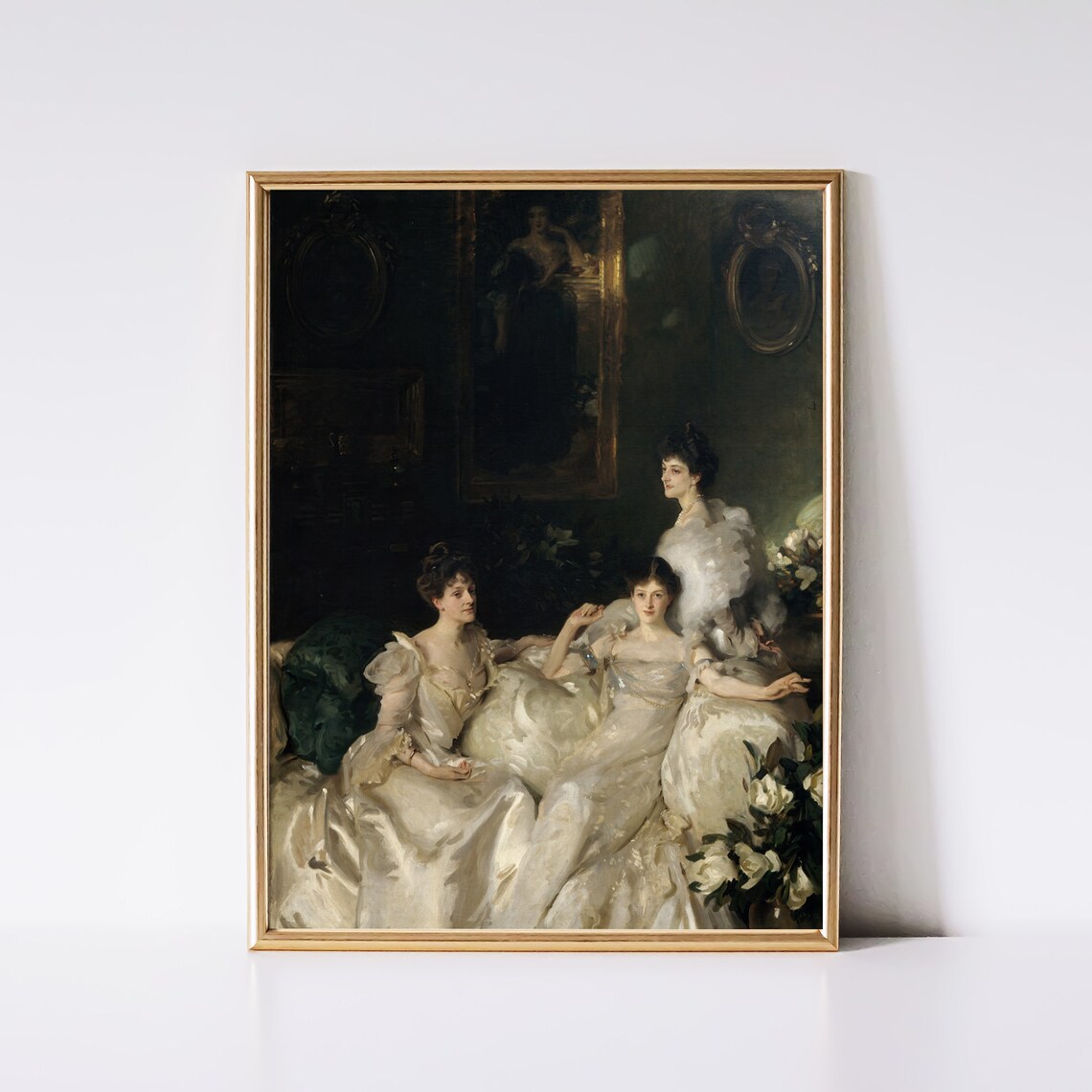 Victorian Woman Painting Vintage Portrait Art Print - Image 2