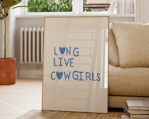 Modern Cowgirl Print Western Wall Art Minimalist Heart Poster Wild West Print Western Quote Art Print Cowgirl 1 Print