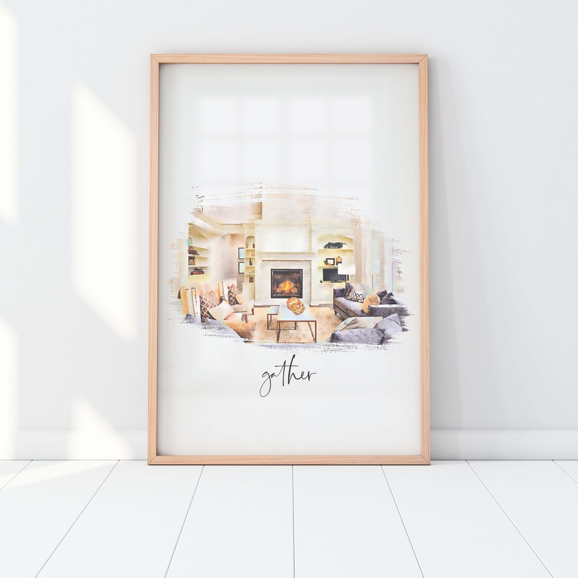 Custom Watercolor Pet Art, Personalized Art Print - Image 2