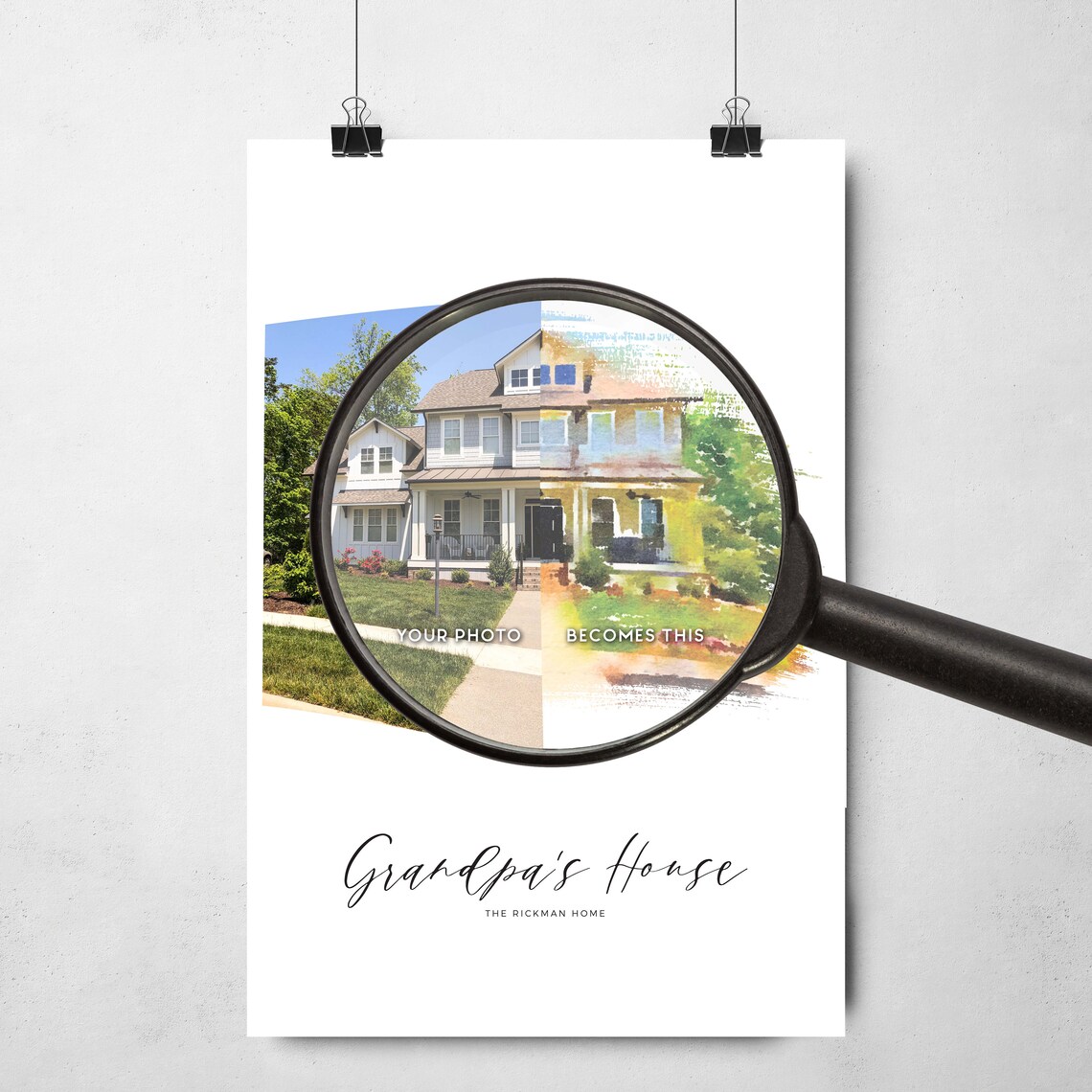 Custom House Portrait, Watercolor Home Illustration - Image 2