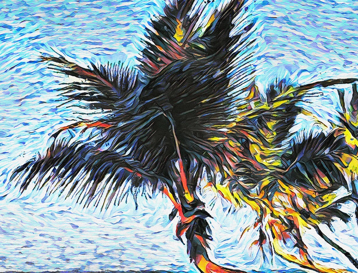 Beach Art Tropical Print Island Scenery Wall Art Impressionist Art Size 24x36 - Image 3