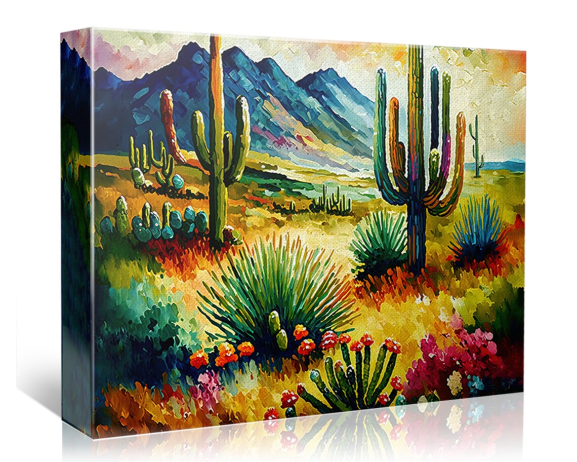 Vintage Desert Landscape Southwest Poster Print - Image 4