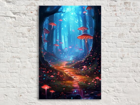 Enchanting Forest Dreams Wall Art Print Giclee Print On Thick Gallery Wrapped Artist Available In Extra Large Sizes