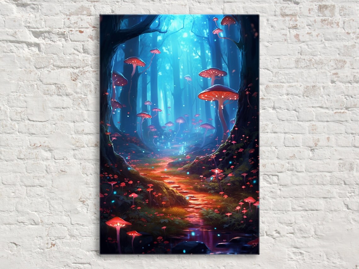 Enchanting Forest Dreams Wall Art Print Giclee Print On Thick Gallery Wrapped Artist Available In Extra Large Sizes
