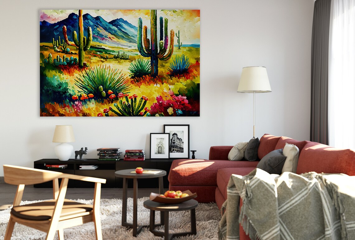 Vintage Desert Landscape Southwest Poster Print - Image 2