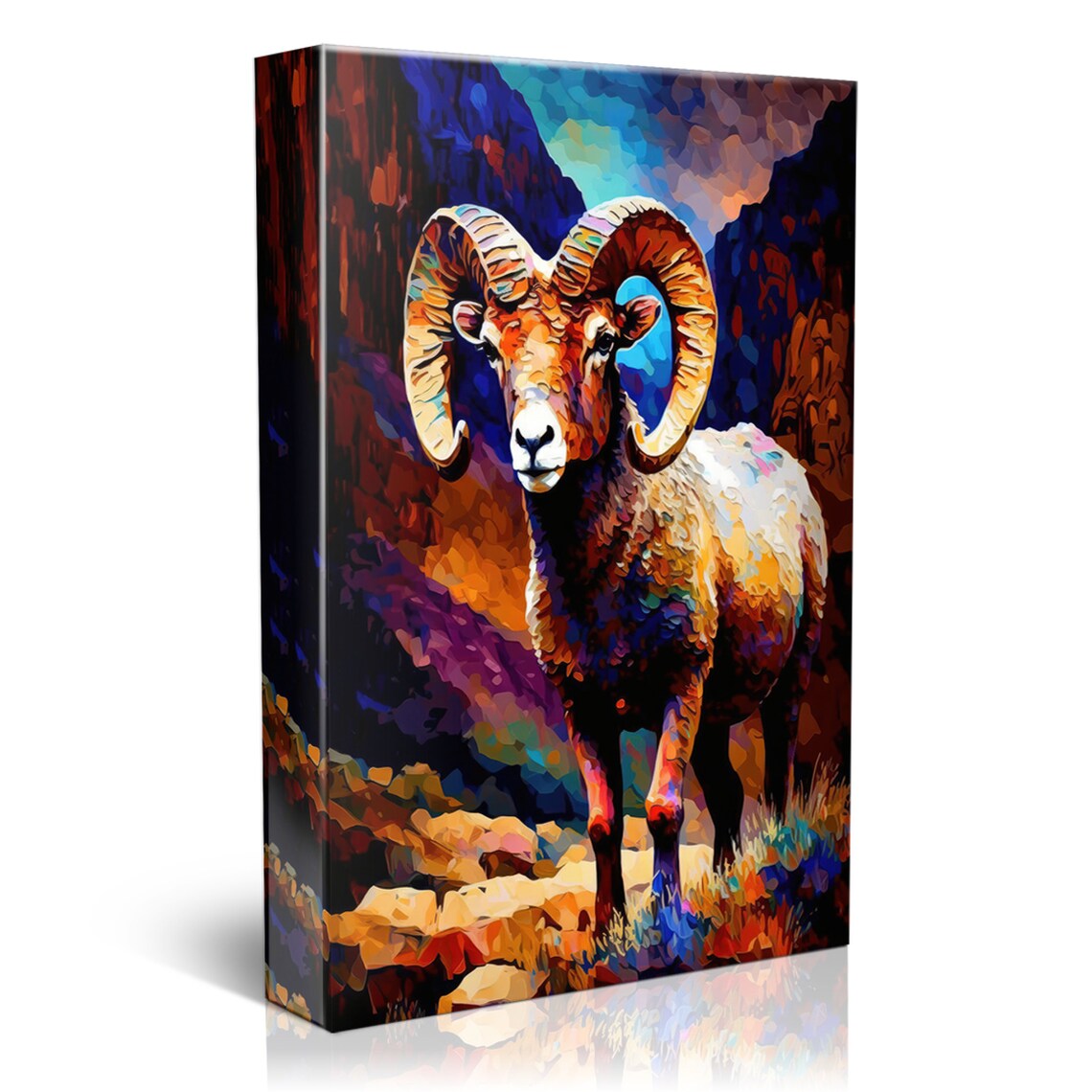 Bighorn Sheep Southwestern Art Print, Wild Animal - Image 4
