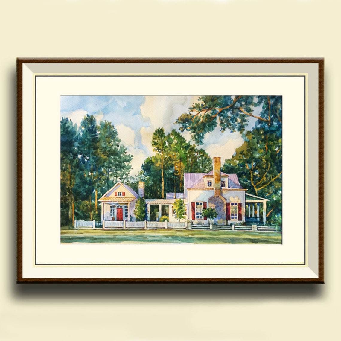 Home Portrait In Watercolor House Portrait Watercolor Wedding Venue Custom Illustration Custom Landscape Painting Drawing Of Home - Image 2