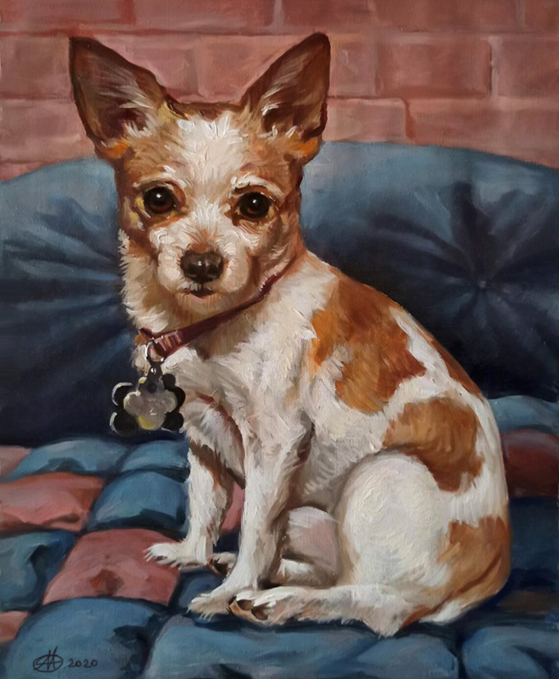 Custom Pet Portraits Oil Painting, Dog Portraits - Image 2