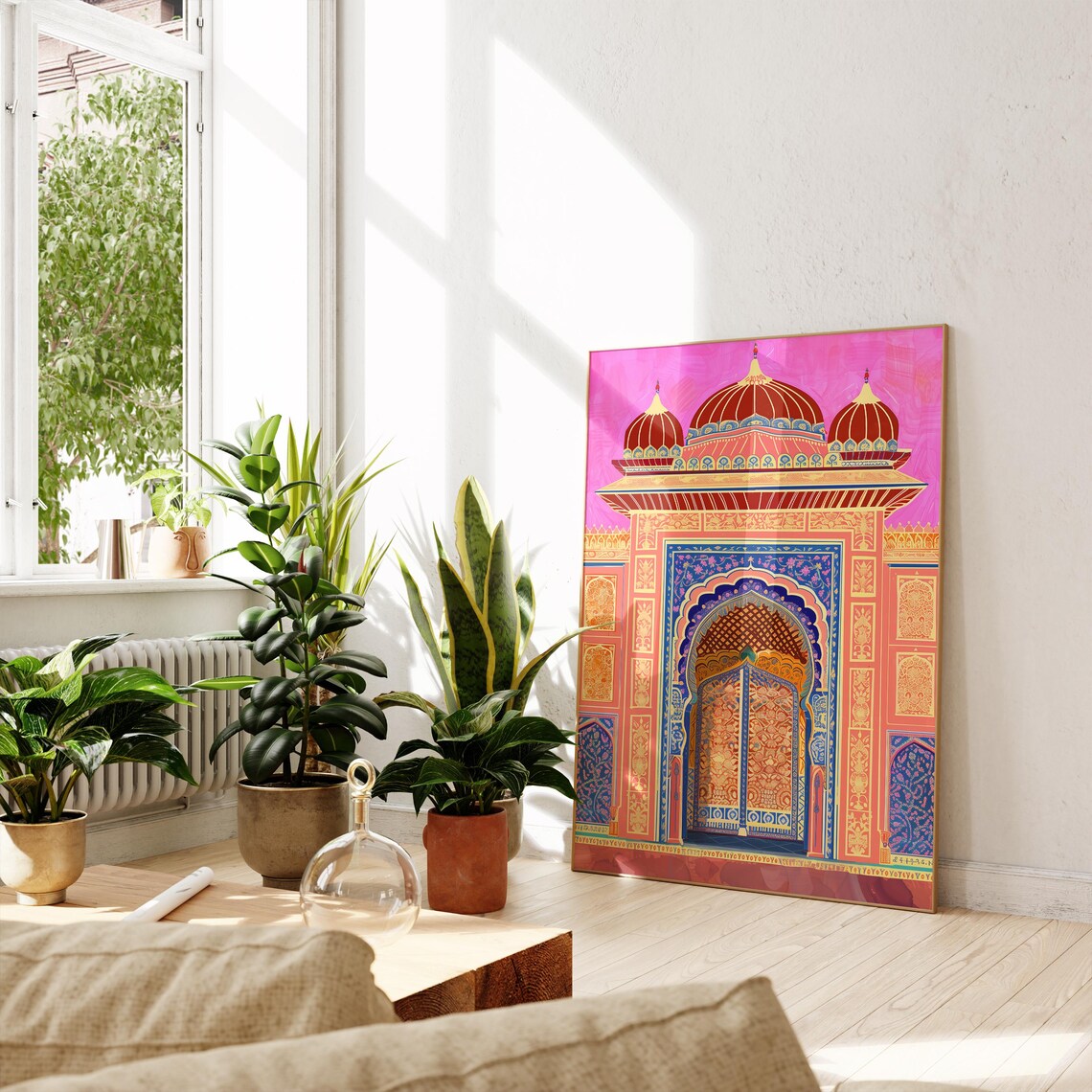 Jaipur Patrika Gate Travel Poster, Indian Palace Gate - Image 2