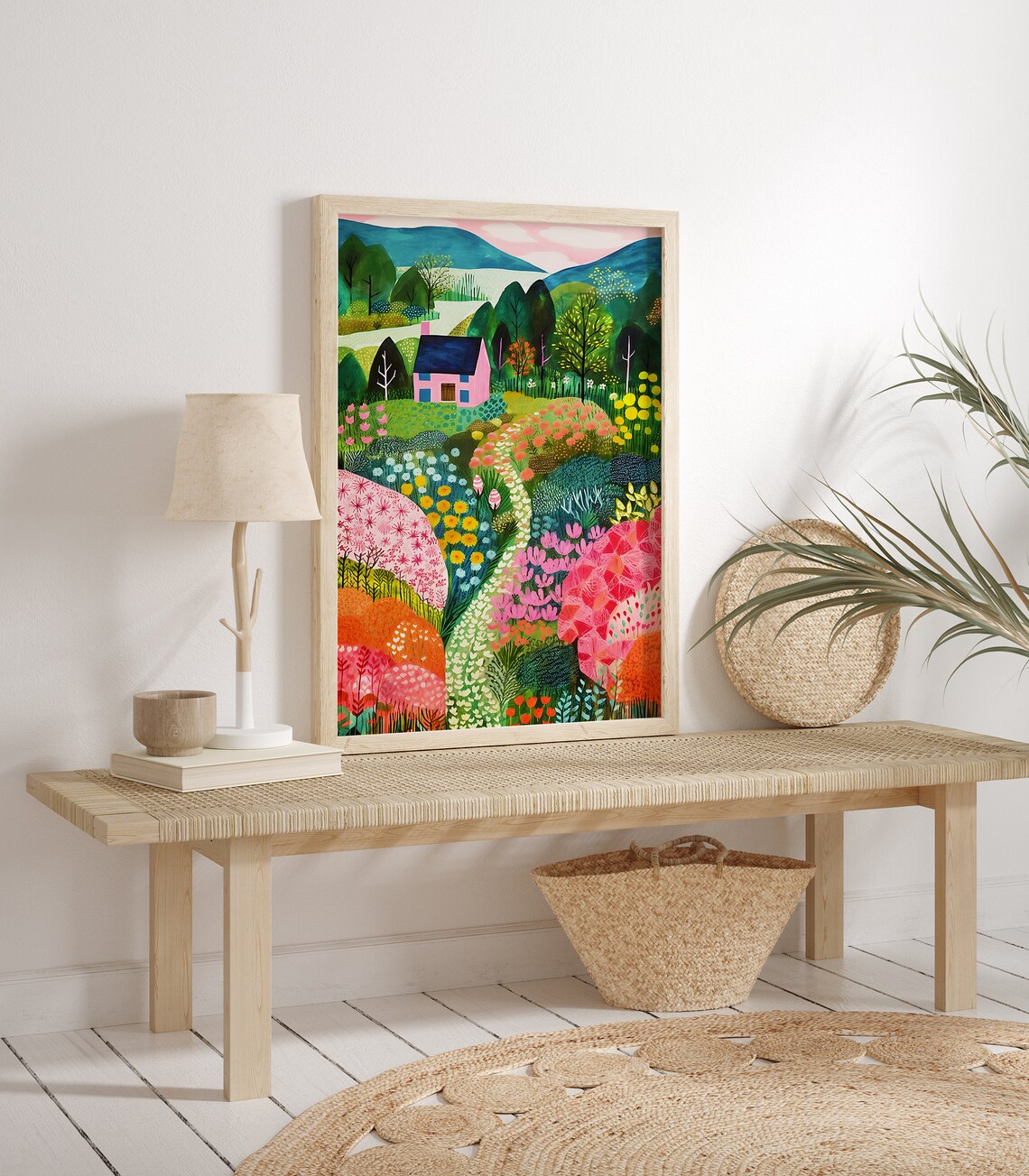 Flower Garden Illustration Botanical Art Print - Image 3