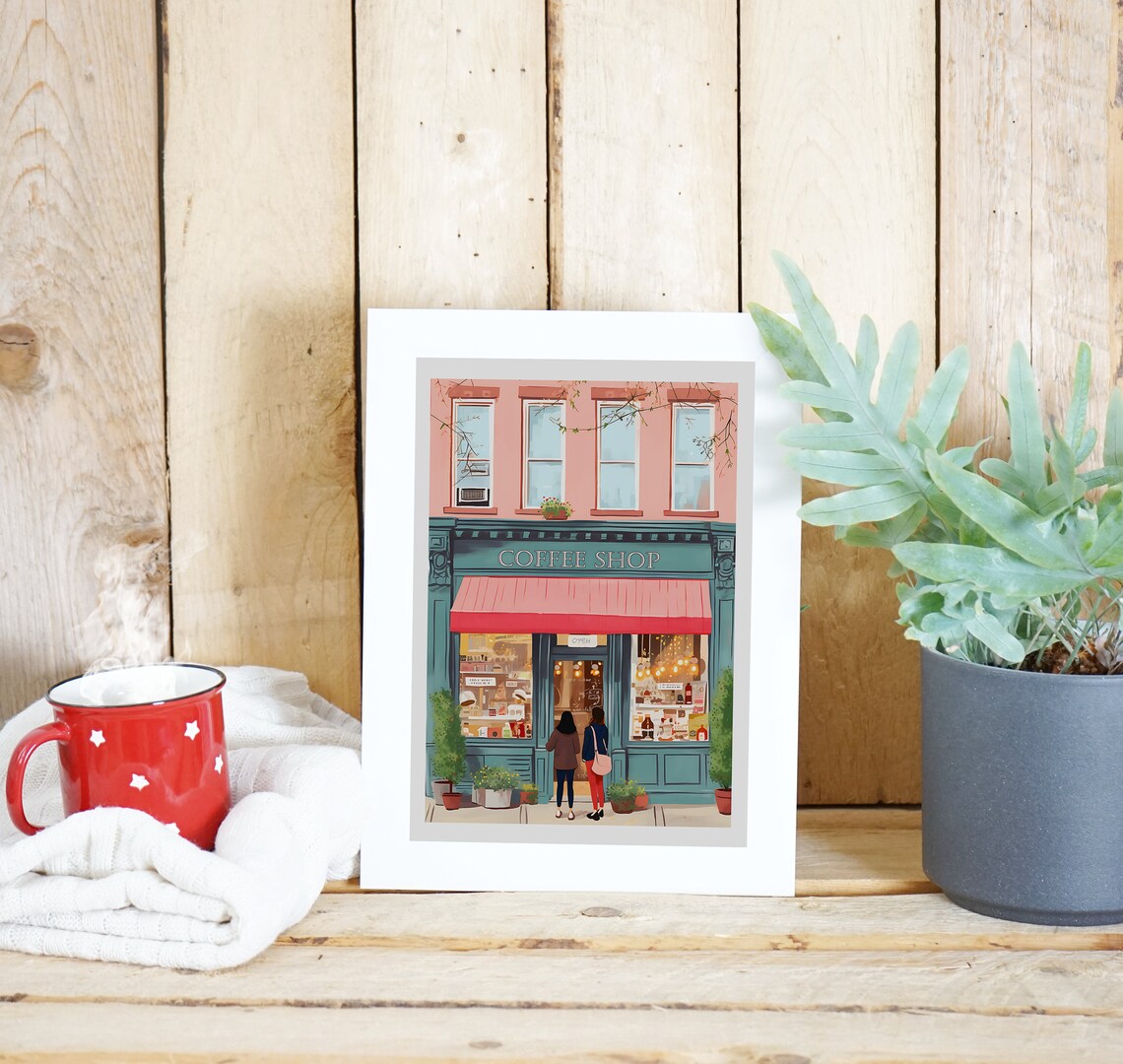 New York Coffee Shop Art Print, Cafe Poster - Image 2