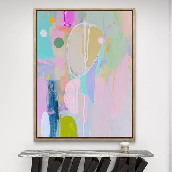 Colorful Abstract Art Print Modern Home Decor