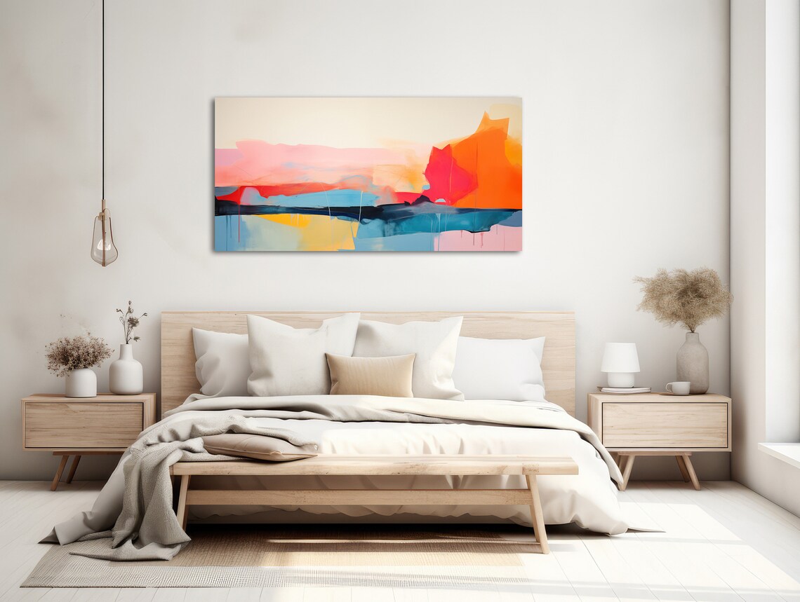 Abstract Landscape, Modern Terrain Wall Art Print - Image 2
