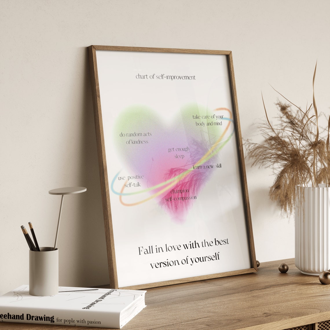 Fall in Love with the Best Version of Yourself Self Improvement Poster - Image 4