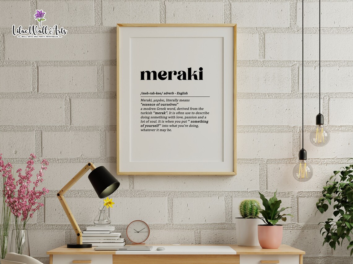 Meraki Definition Greece Scandinavian Nordic Art Print - Image 2