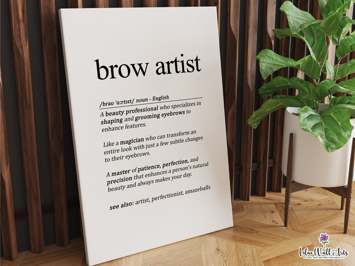 Brow Artist Beauty Salon Decor Art Print - Image 6