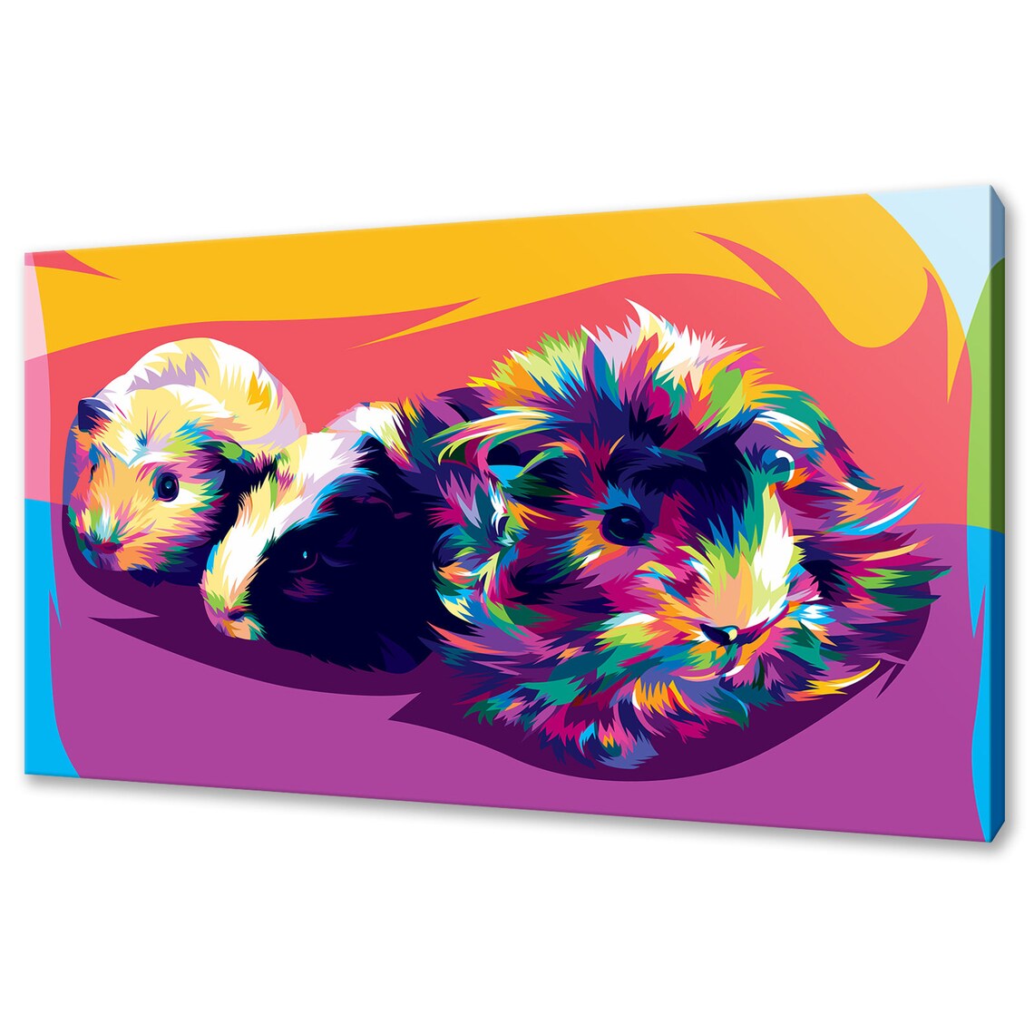 Guinea Pig Poster Print, Farm Animal Wall Decor