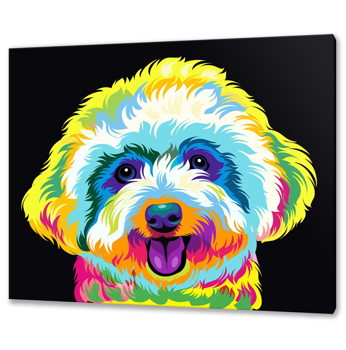 Bichon Frise Custom Art Print, Dog Wall Decor