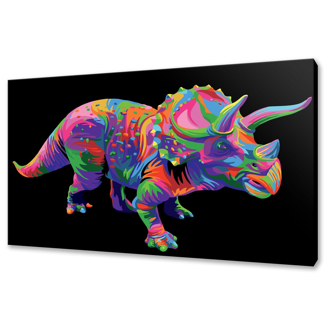 Styracosaurus Dinosaur Art Print, Customised Gift