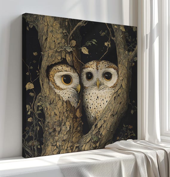 Cute Owls Print Wall Art For Owl Lovers Home Decor Nursery Art Kids Room Gift Idea Cute Animal Decor