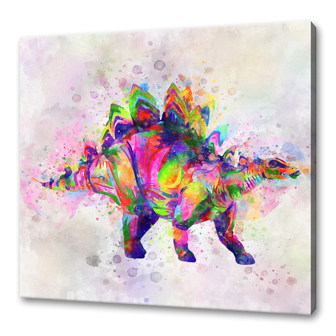 Stegosaurus Dinosaur Art Print, Custom Home Decor