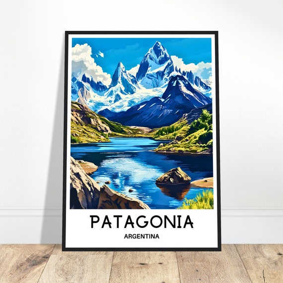 Travel Print Poster Chilean Art Chile Lover Gift Wall Hanging Illustration Home Office Decor