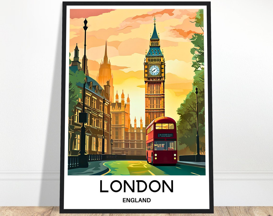 London Travel Print London Travel Poster London Print London Poster London England Print London Travel Gift London Art Gift London Art Print