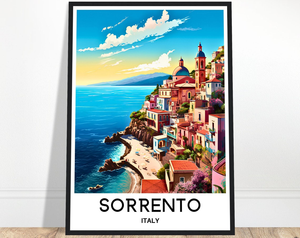 Sorrento Travel Poster Sorrento Travel Print Sorrento Italy Print Sorrento Poster Sorrento Travel Gift Sorrento Lover Gift Sorrento Print