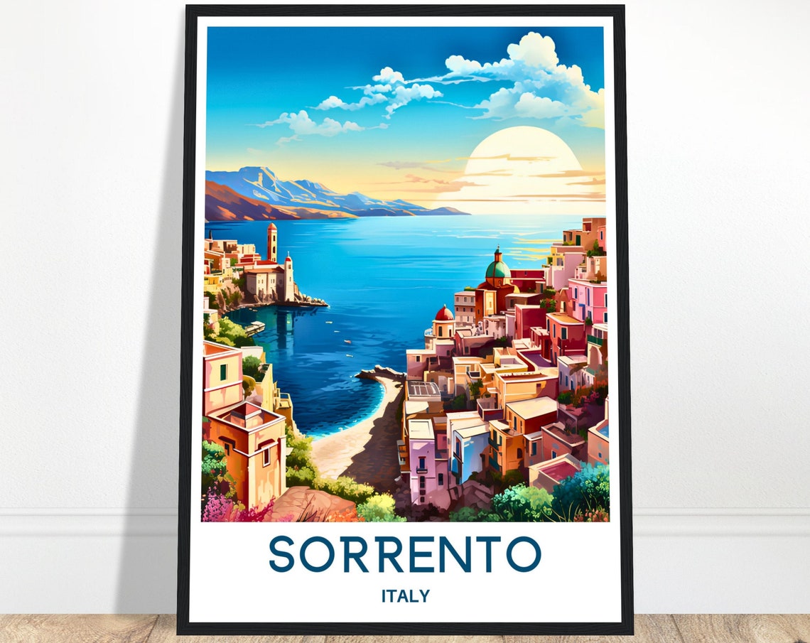 Sorrento Travel Poster Sorrento Travel Print Sorrento Italy Print Sorrento Poster Sorrento Travel Gift Sorrento Lover Gift Sorrento Print