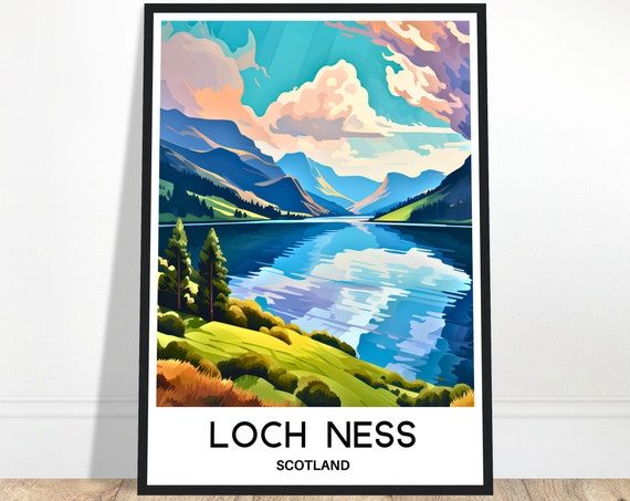Loch Ness Art Gift Travel Poster