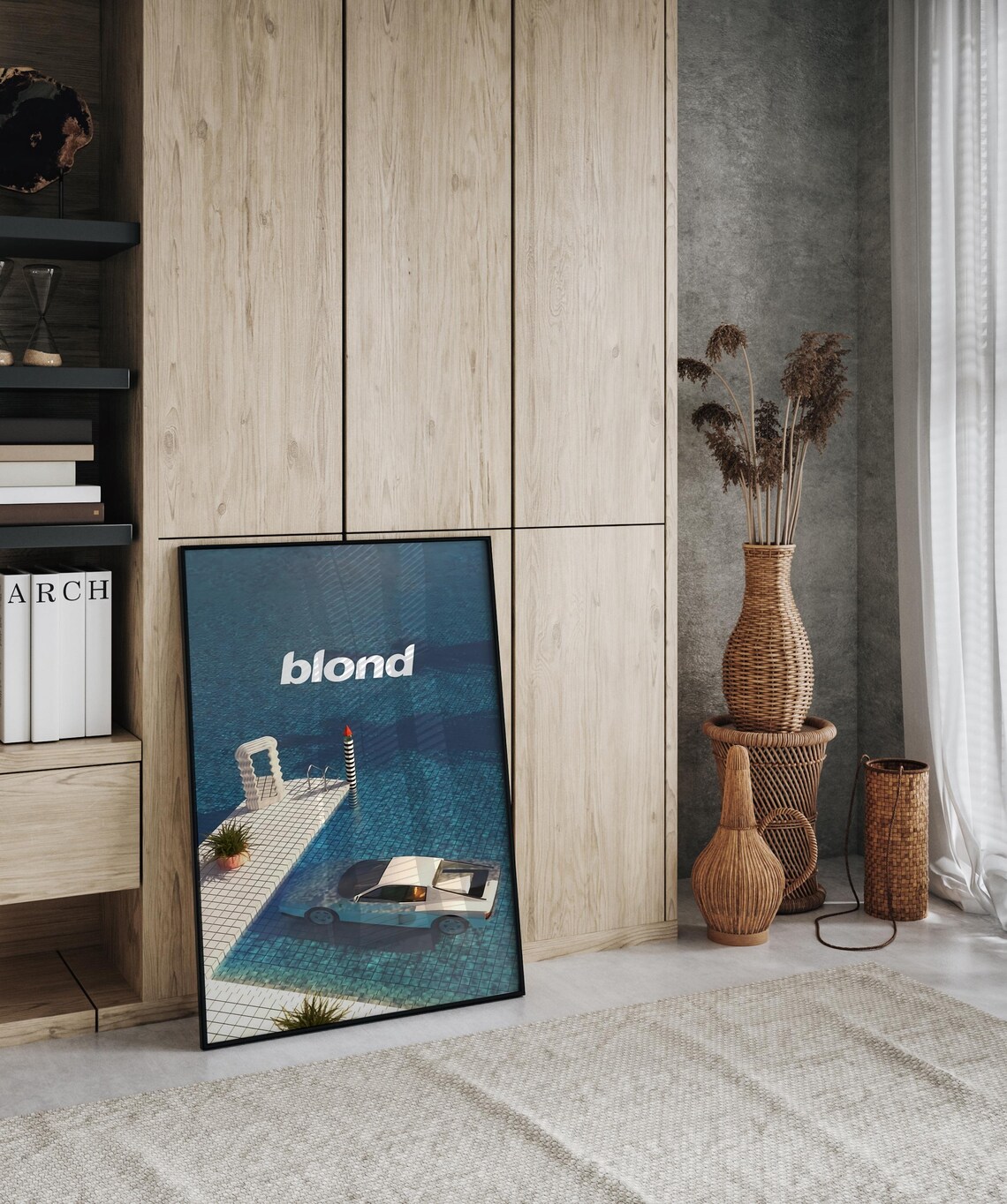 Frank Ocean Blond Pool Car Aesthetic Album Art Music Wall Art - Image 3
