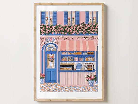 Coffee Print Patisserie Print Coffee Poster Kitchen Wall Art Coffee Shop Art Print Cafe Art Cafe Poster Cafe Art Poster Cafe Print