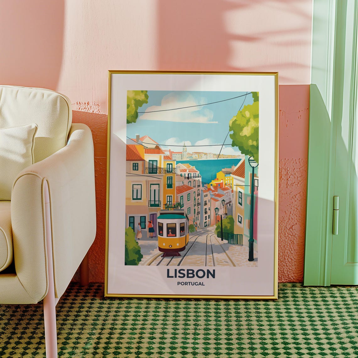 Lisbon Travel Poster Lisbon Poster Lisbon Travel Print Lisbon City Print Travel Print Travel Poster Lisbon Wall Decor Portugal Poster 005 - Image 5