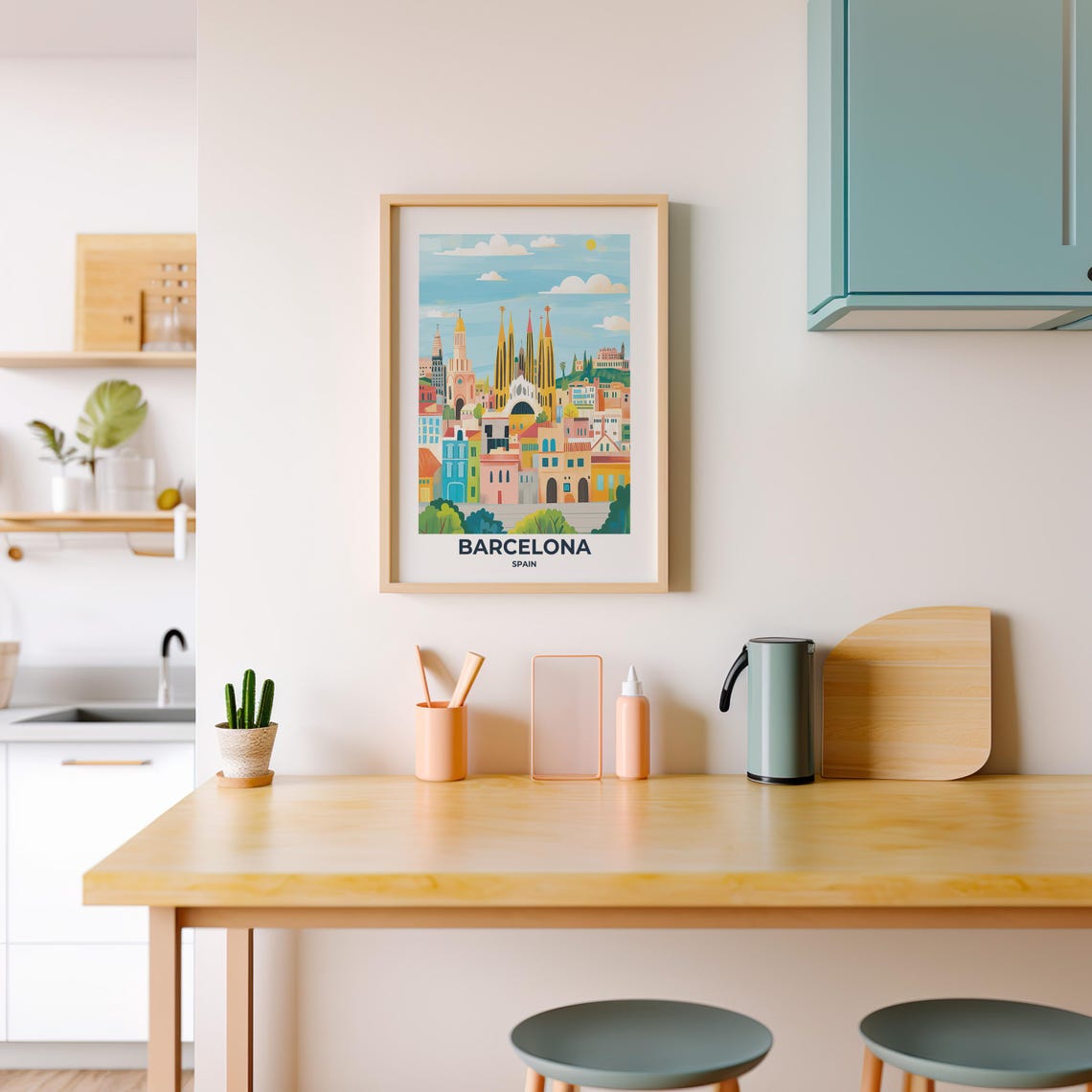 Barcelona Travel Poster Barcelona Poster Barcelona Travel Print Barcelona City Print Travel Print Travel Poster Barcelona Wall Decor 003 - Image 4