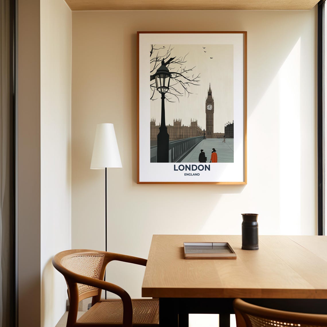 London Travel Poster London Poster London Travel Print London City Print Travel Print Travel Poster London Wall Decor England Poster - Image 6