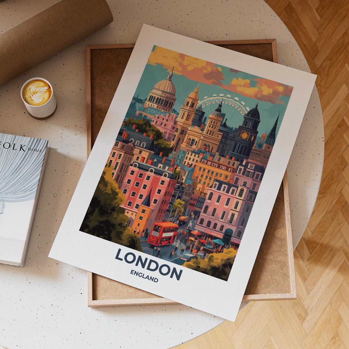 London Travel Poster London Poster London Travel Print London City Print Travel Print Travel Poster London Wall Decor England Poster 009 - Image 3