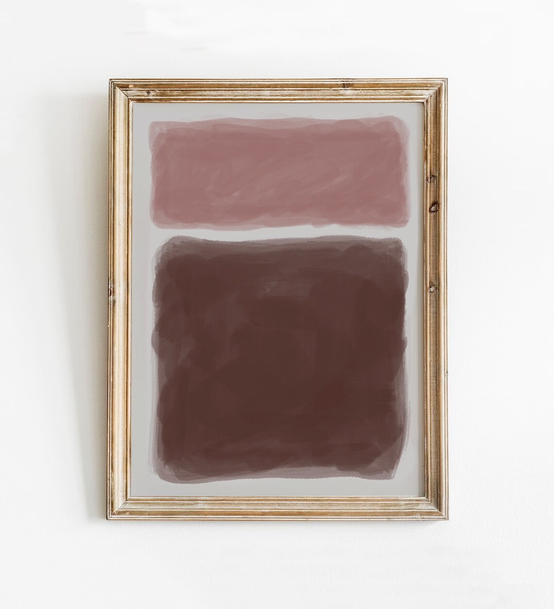 Pink Abstract Watercolor Art Print, Rothko-Inspired