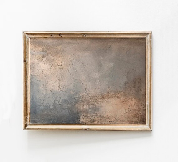 Pale Blue Textured Abstract Calming Coastal Minimalist Art Poster