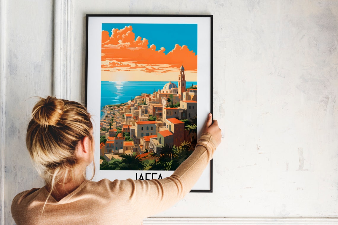 Jaffa Israel Historic Old City Mediterranean Coast Scenery Poster - Image 2