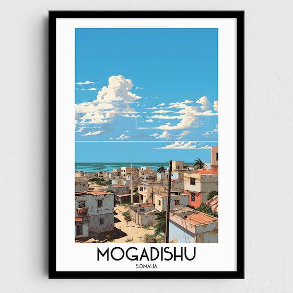 Mogadishu Travel Wall Art Somalia Painting Gifts Africa Home Decor Prints Posters Handmade Art