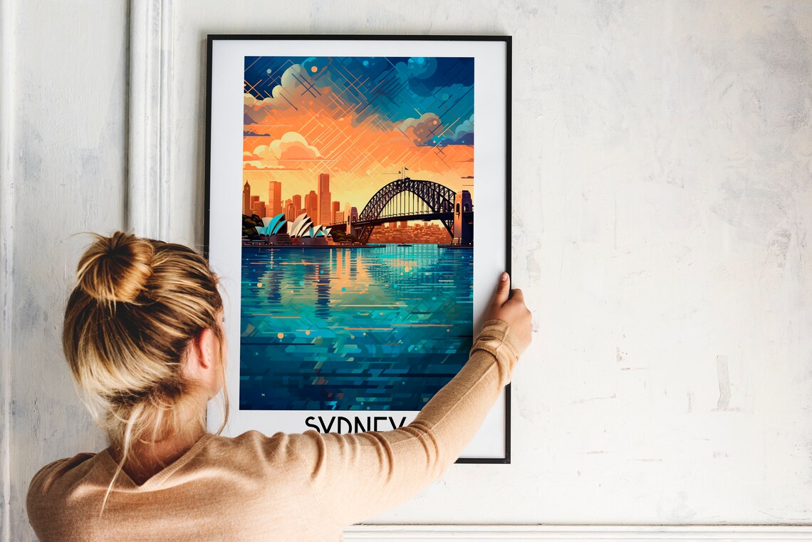 Sydney Travel Poster, Australia Opera House Print - Image 2