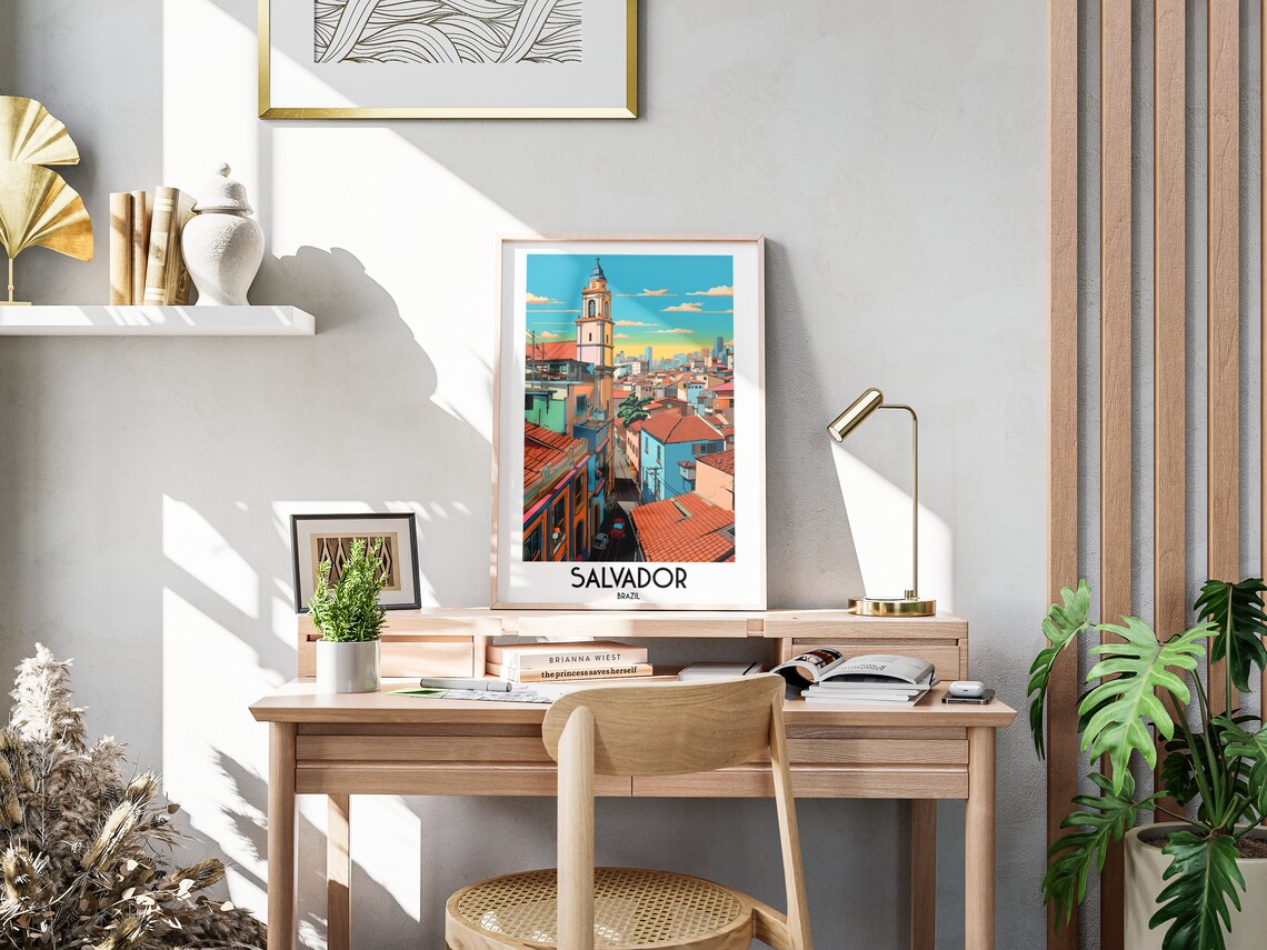 Salvador Brazil Travel Poster, South America Art - Image 3
