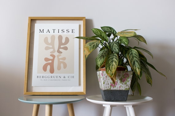 Matisse Berggruen Neutral Beige Cutout Exhibition Art Poster