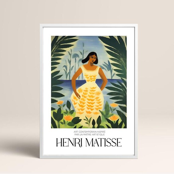Henri Matisse Print Aesthetic Matisse Poster For Modern Gallery Exhibition Art Minimalist Neutral Wall Art Matisse Gift Idea