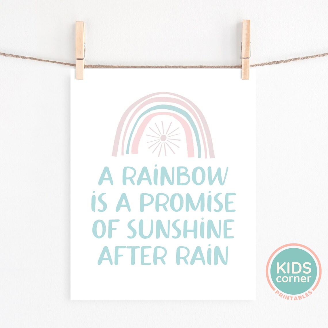 Rainbow Is A Promise Of Sunshine After Rain Quote - Image 2
