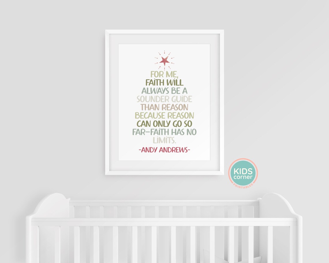 Andy Andrews Faith Quote Poster Earth Tone Typography Inspirational - Image 3