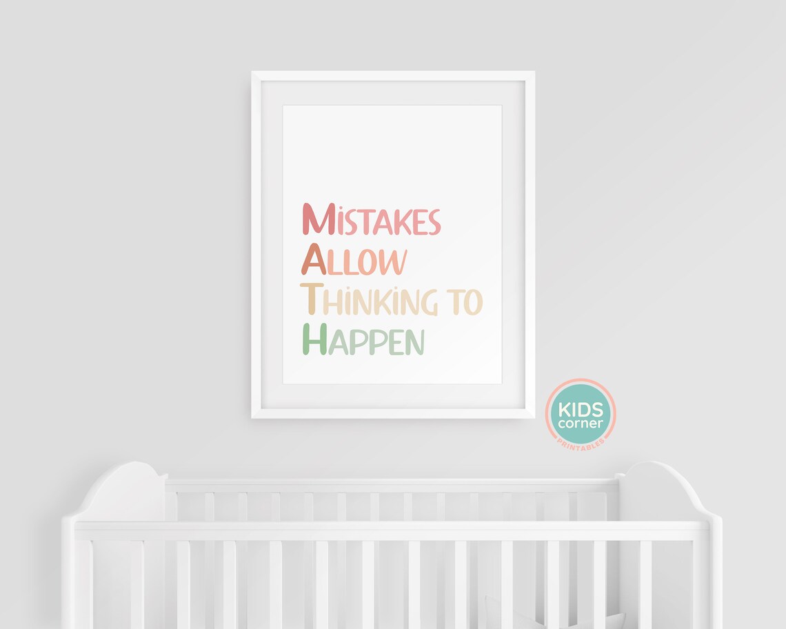 Mistakes Allow Thinking To Happen Art Print - Image 3