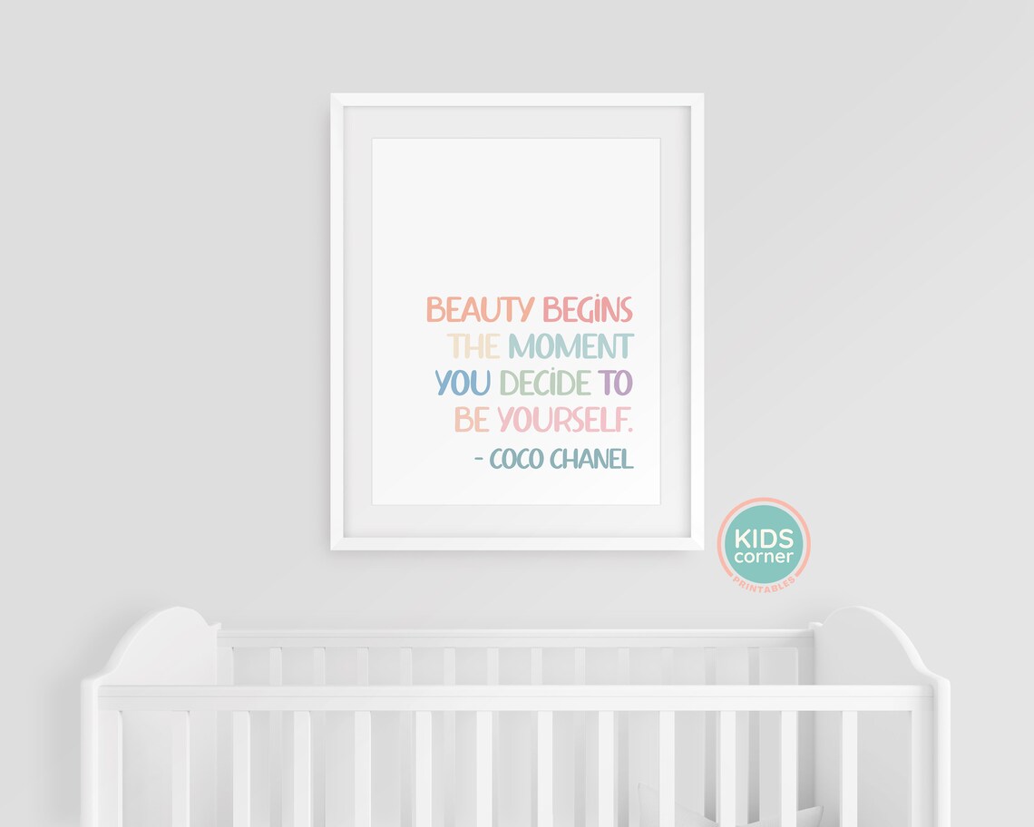 Beauty Begins The Moment You Decide To Be Yourself Art Print - Image 3